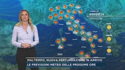 Maltempo, nuova perturbazione in arrivo