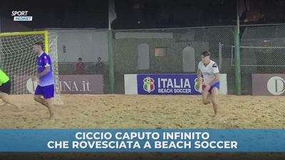 Caputo, che colpo a beach soccer!