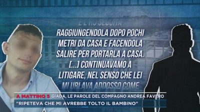Giada, le parole del compagno Andrea Favero