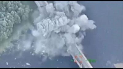 Russia, le immagini dell'attacco al ponte nella regione di Kursk