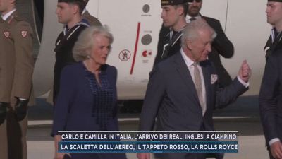 Carlo e Camilla in Italia, l'arrivo dei reali inglese a Ciampino