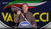 Crozza-Vannacci: "FN 11% in Calabria, donne è arrivato il gerarchino"