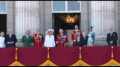La famiglia reale britannica alla parata del Trooping the Colour