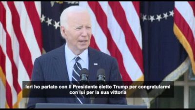 Biden: Ho sentito Trump, sarà transizione ordinata e pacifica