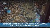Napoli: maxi rissa fuori dallo stadio Maradona