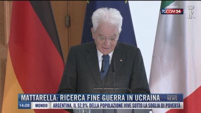 Breaking News delle 14.00 | Mattarella: ricerca fine guerra in Ucraina