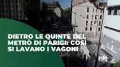 Il lavaggio della metropolitana a Parigi