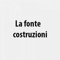 La fonte costruzioni logo