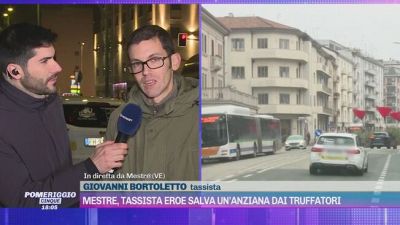 Mestre, tassista eroe salva un'anziana dai truffatori