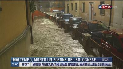 Breaking News delle 09.00 | Maltempo, morto un 20enne nel bolognese