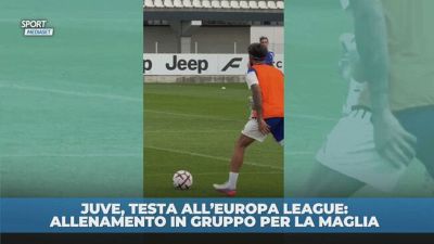 Juve, testa all'Europa League: allenamento sotto gli occhi di Spalletti