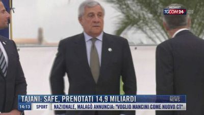 Breaking News delle 14.00 | Tajani: Safe, prenotati 14,9 miliardi