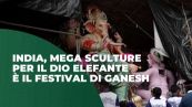 India, mega sculture per il Dio Elefante: è il festival di Ganesh