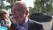 De Laurentiis: "Mai avuto dubbi su Allegri, finalmente si è rimesso a tre in difesa"