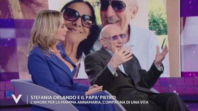 Stefania Orlando e il papà Pietro e l'amore per la mamma Annamaria