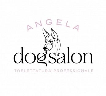 logo angela dog salon