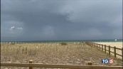 Grandine e fulmini sull'esodo d'agosto