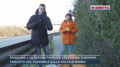 Rosolina, l'ultimo autovelox colpita da Fleximan
