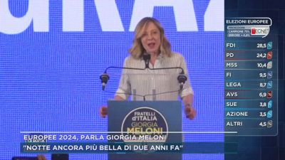 Europee 2024, parla Giorgia Meloni