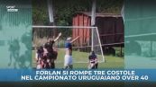 Forlan, brutta disavventura in campo: si rompe 3 costole