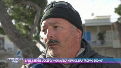 Bari, 63enne ucciso: "Non aveva nemici, era troppo buono"