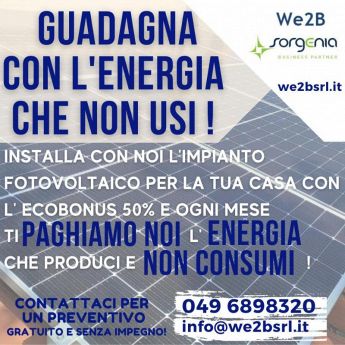 We2B Green Evolution : Fotovoltaico Residenziale