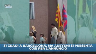 31 gradi a Barcellona e Adeyemi si presenta con un look assurdo