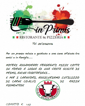 Ristorante Pizzeria In Primis