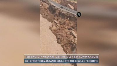 Terremoto in Myanmar, distrutte le vie di comunicazione