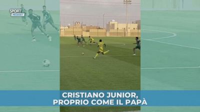 Cristiano Junior, proprio come il papà