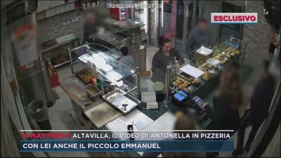 Altavilla, il video di Antonella in pizzeria