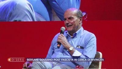 Pier Luigi Bersani dalla Festa dell'Unità di Reggio Emilia