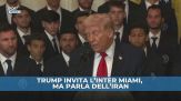 Trump: ospita Messi e l'Inter Miami, ma fa un comizio sulla guerra