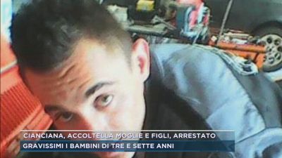 Cianciana, accoltella moglie e figli, arrestato