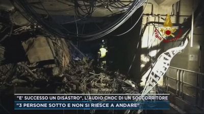 "E' successo un disastro", l'audio choc di un soccorritore