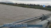 Il fiume Orba fuori dagli argini