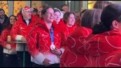 Olimpiadi, festa svizzera a Milano per l'hockey femminile