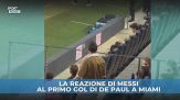De Paul, primo gol con l'Inter Miami: Messi festeggia in tribuna