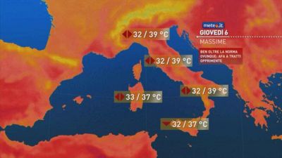 L'Italia boccheggia, nel giovedì rovente 27 città su 27 da bollino rosso