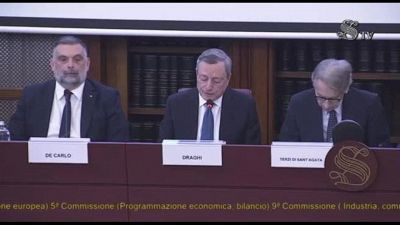 Draghi: "Per rilancio dell'Ue primo obiettivo sia riduzione bollette"