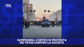 Sampdoria: protesta dei tifosi