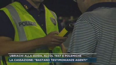 Ubriachi alla guida, alcol test e polemiche