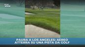 Aereo in pista da golf: che paura