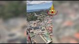 Terremoto Campi Flegrei, il sorvolo della zona della solfatara