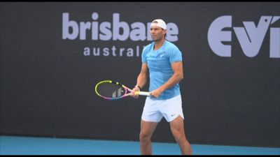 Rafa Nadal si allena a Brisbane per il gran ritorno