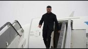 Zelensky è arrivato a Davos, attesa per l'incontro con Trump