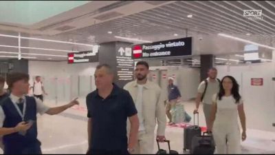 L'arrivo di Sutalo a Fiumicino: il difensore è pronto a firmare con la Lazio