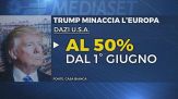 Pugno di ferro di Trump sul commercio, torna la minaccia all'Europa
