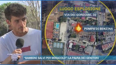 Roma, esplode pompa di benzina: paura al centro estivo