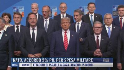 Breaking News delle 11.00 | Nato, accordo 5% Pil per spesa militare
